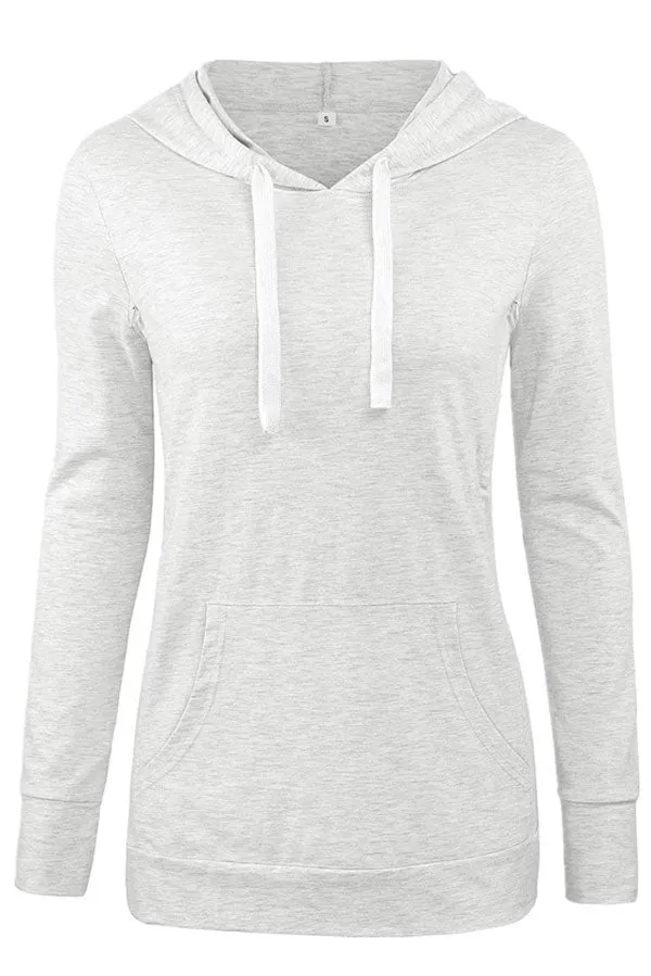 Nursing Long Sleeve Top Comfortable Pocket Hoodie
