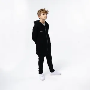 Omnitau Kid's Team Sports Organic Cotton Full Zip Hoodie - Black