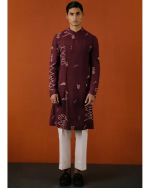 Oxblood Nirmalya Kurta Set