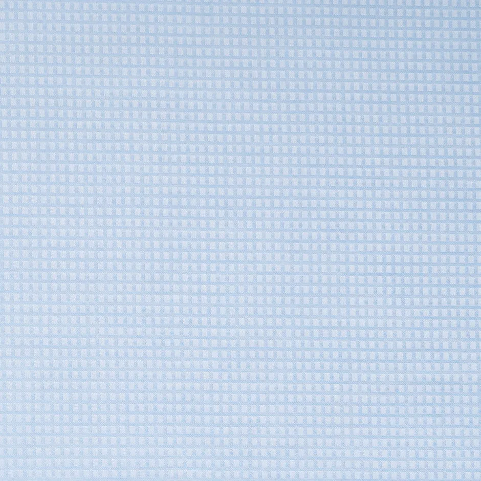 Pale Blue Square Jacquard Pure Cotton