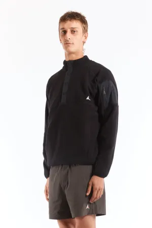 Polartec Fleece Button Up Black