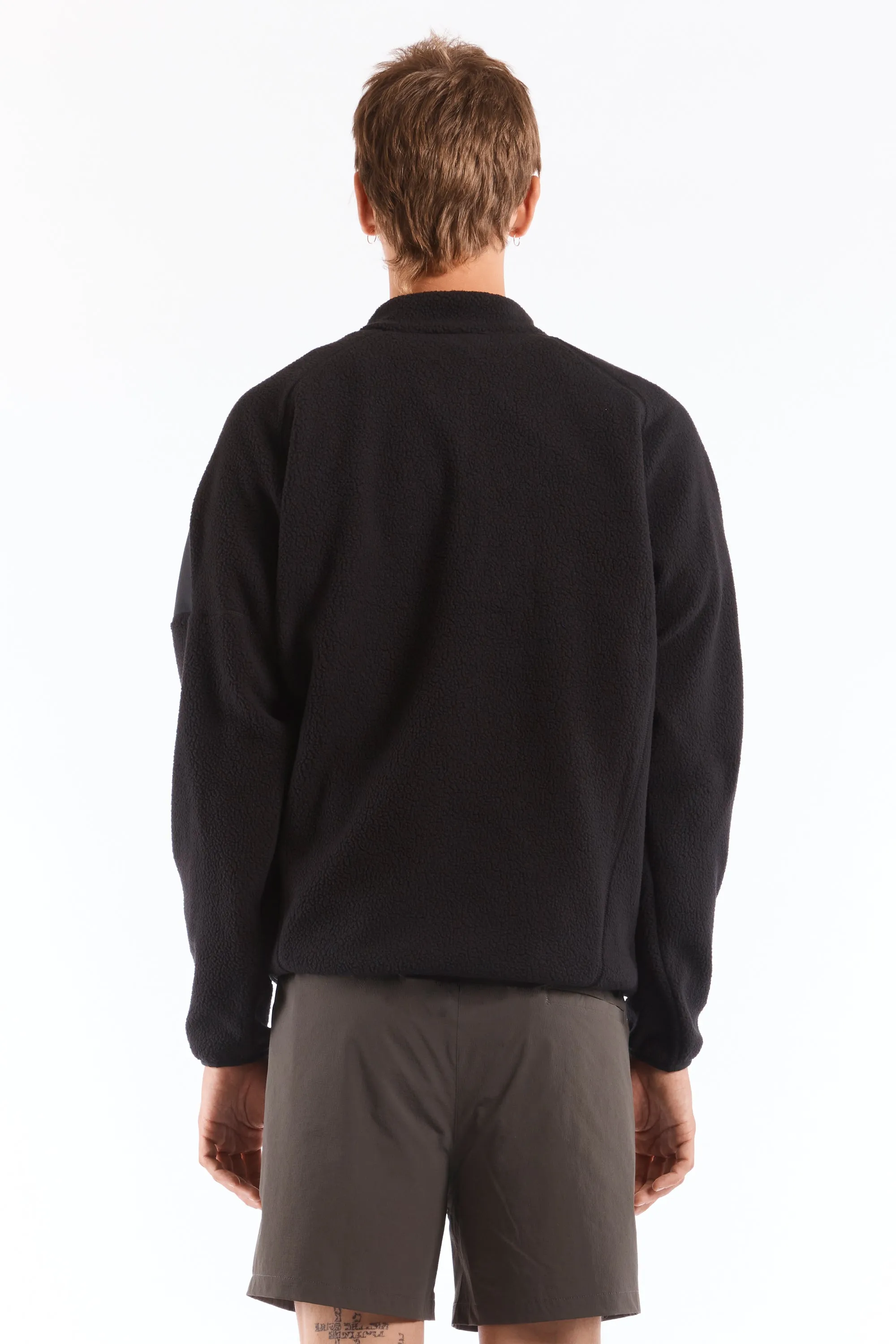Polartec Fleece Button Up Black