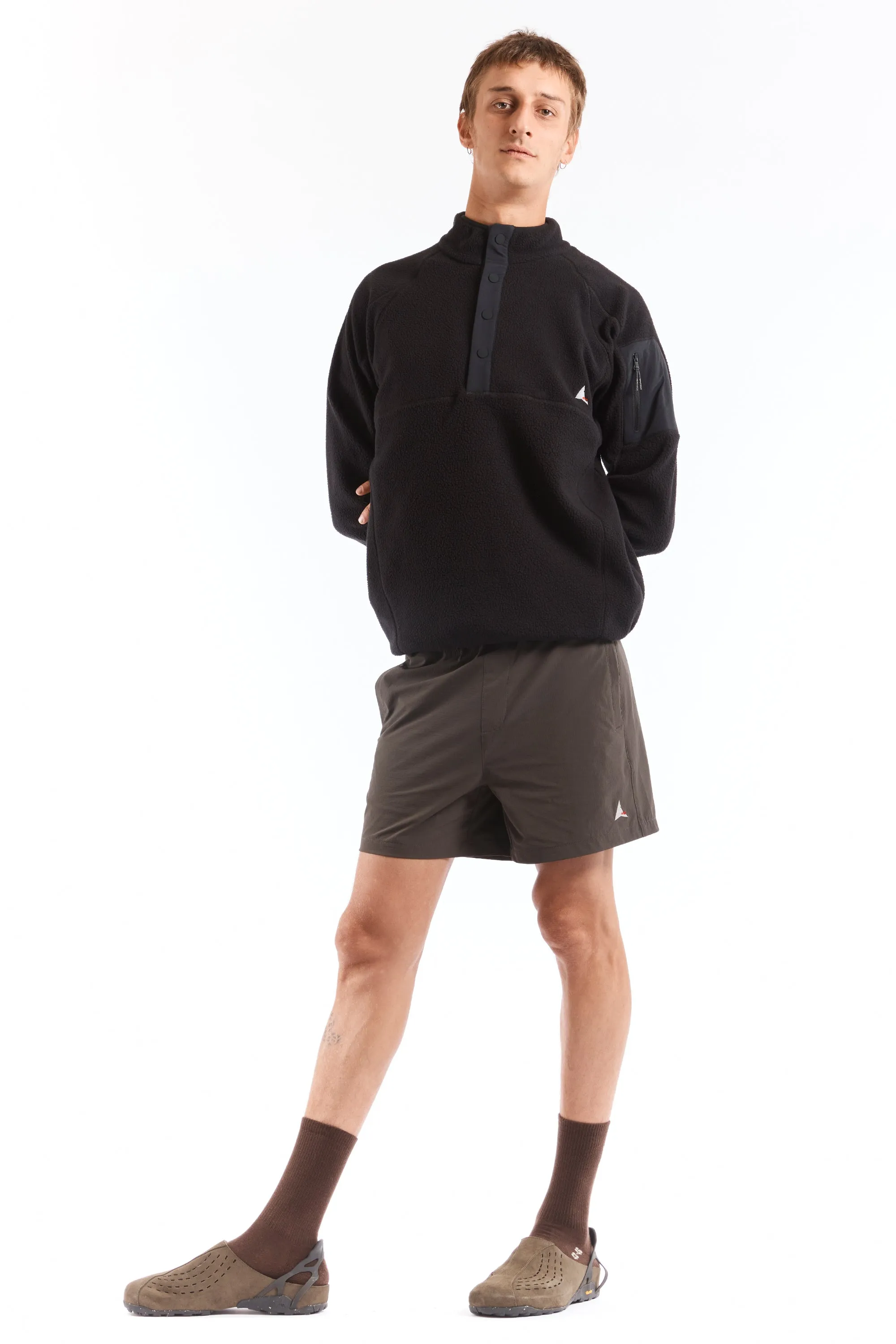 Polartec Fleece Button Up Black