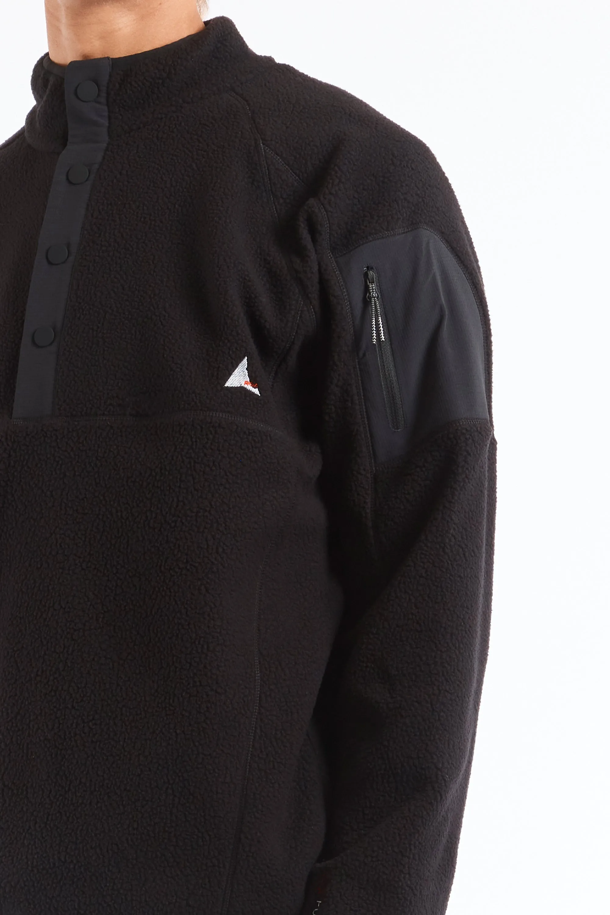 Polartec Fleece Button Up Black
