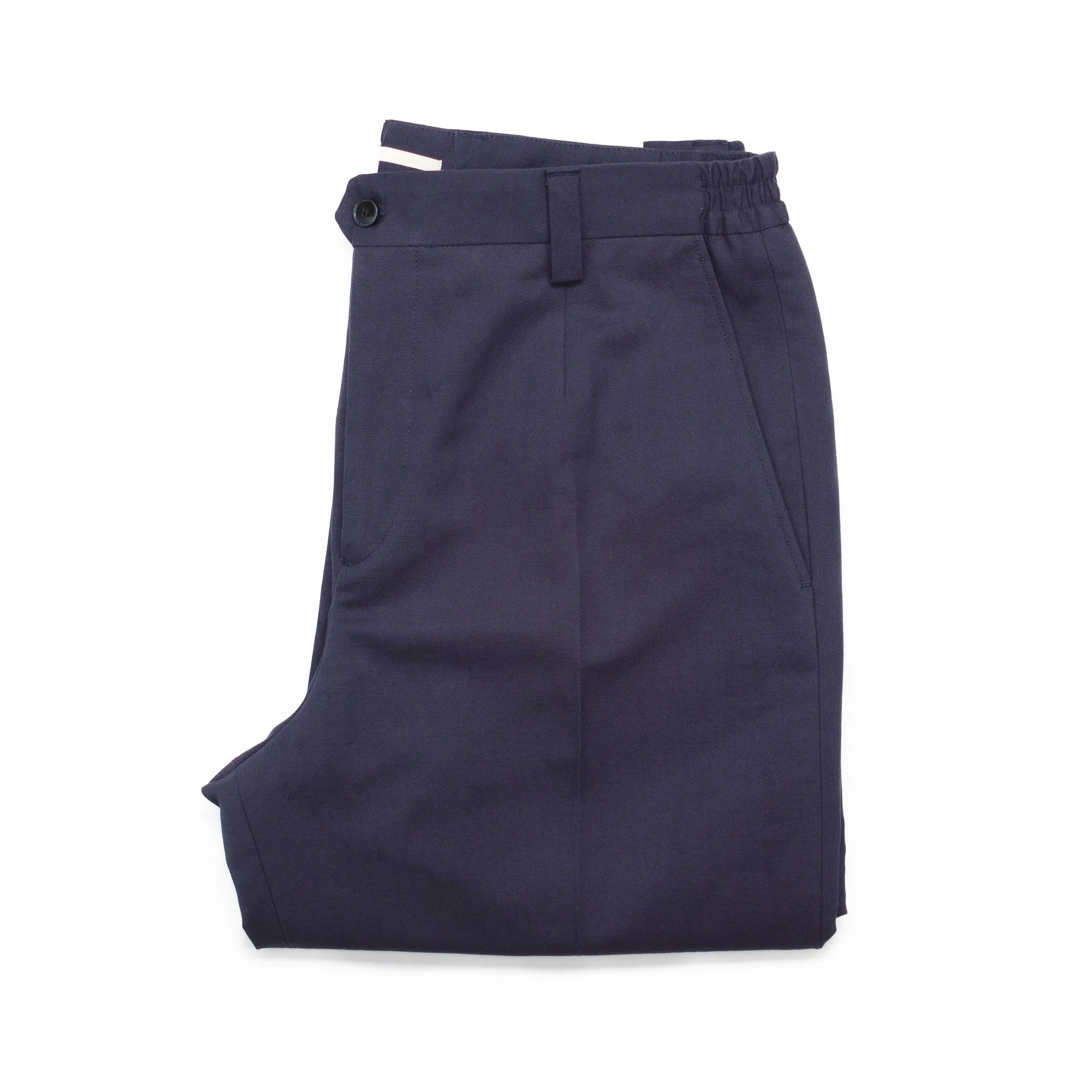 Portofino Cotton & Linen Pants in Navy