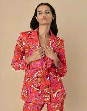 Quinn Cotton Jacket - Rhapsody Red - SALE