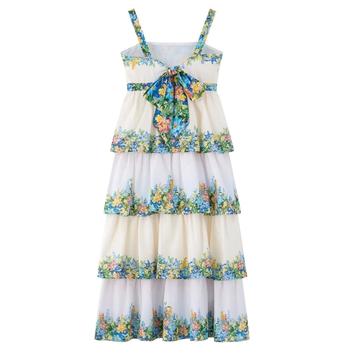 SERENITY EMBROIDERED FLORAL MAXI DRESS