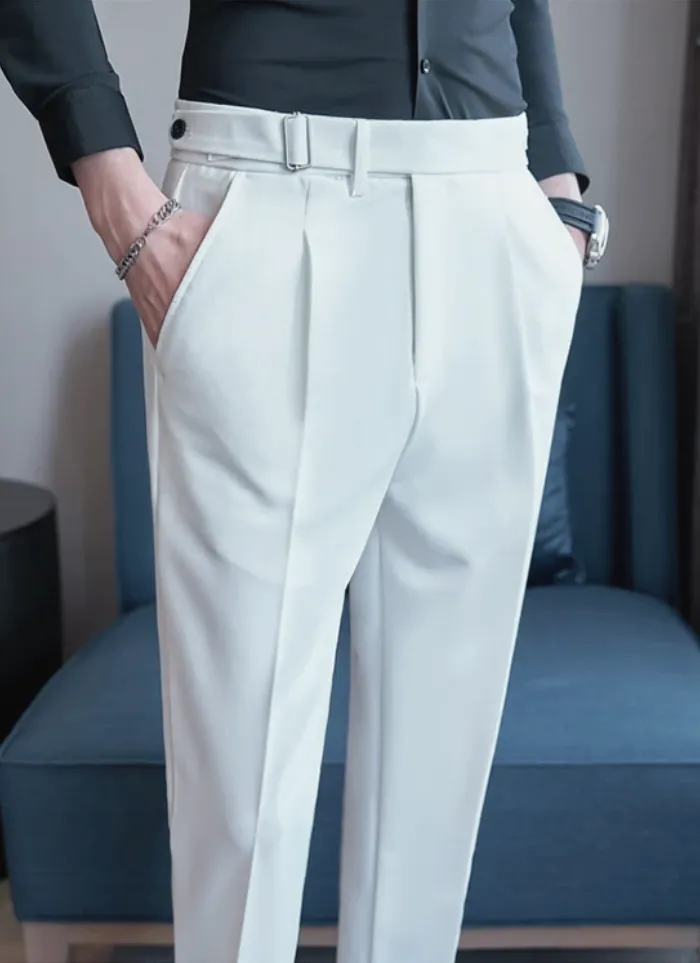 Tailored Naples Trousers - White