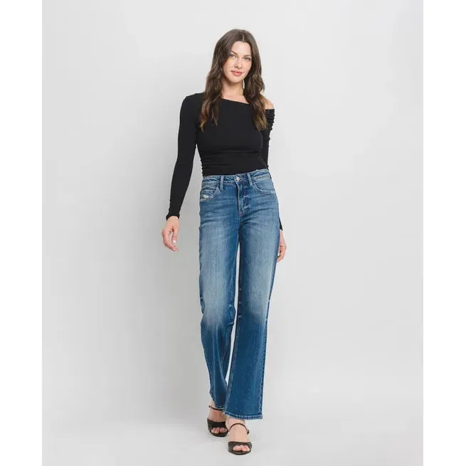 Vervet Dreamland High Rise Slim Wide Leg Jean