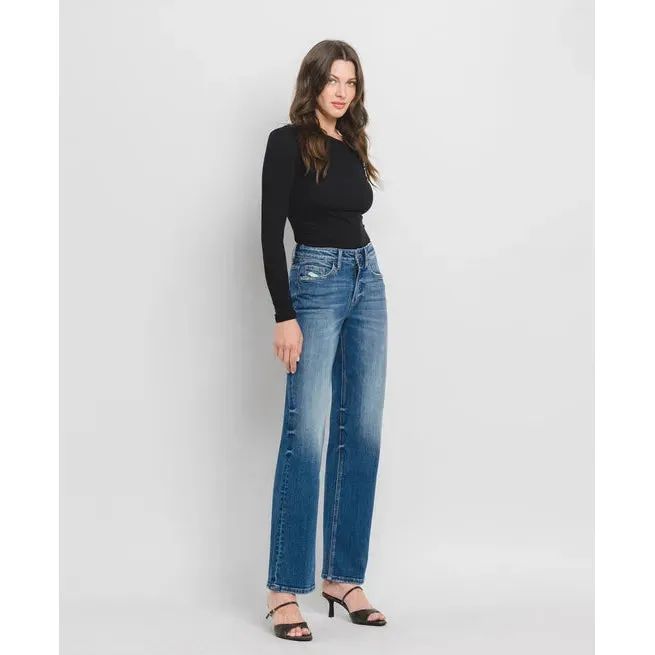 Vervet Dreamland High Rise Slim Wide Leg Jean