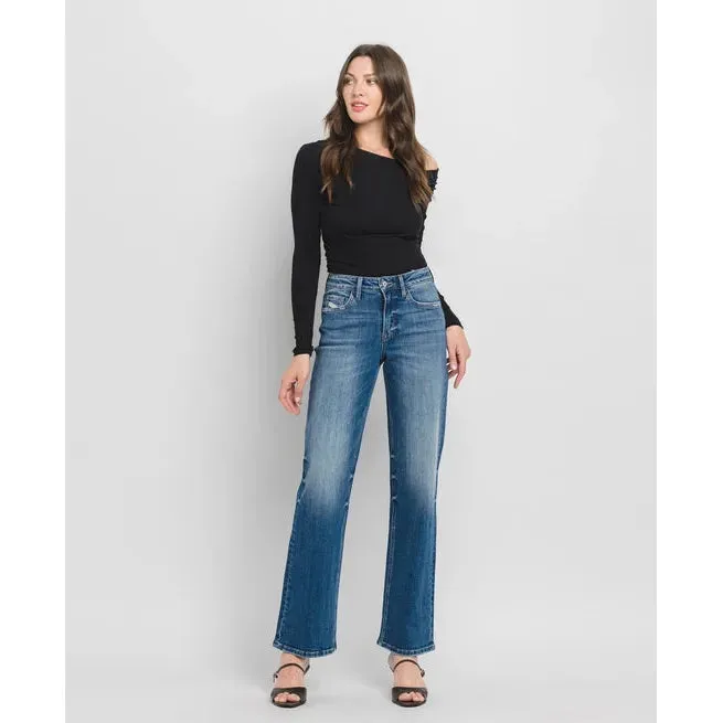 Vervet Dreamland High Rise Slim Wide Leg Jean