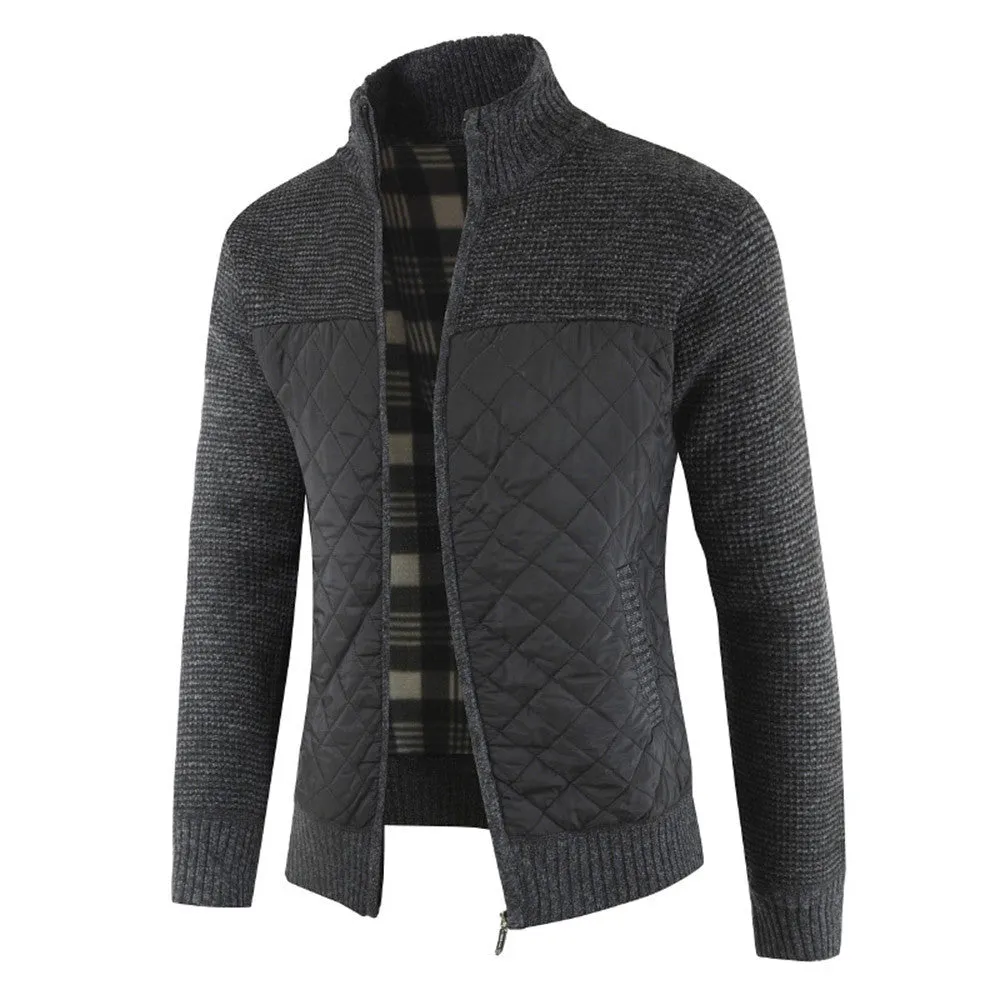 West Louis Packwork Warm Zipper Sweater