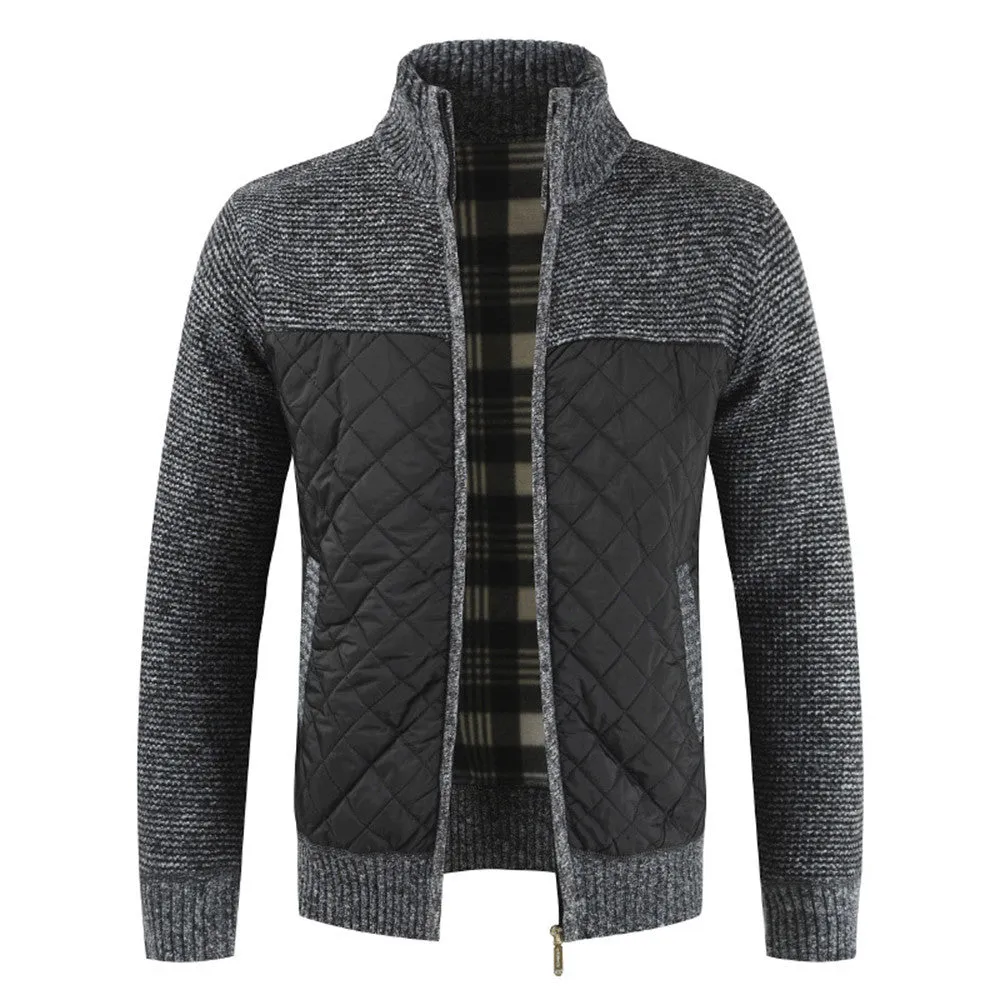 West Louis Packwork Warm Zipper Sweater