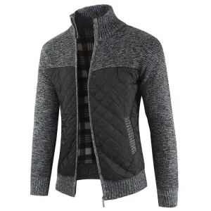 West Louis Packwork Warm Zipper Sweater